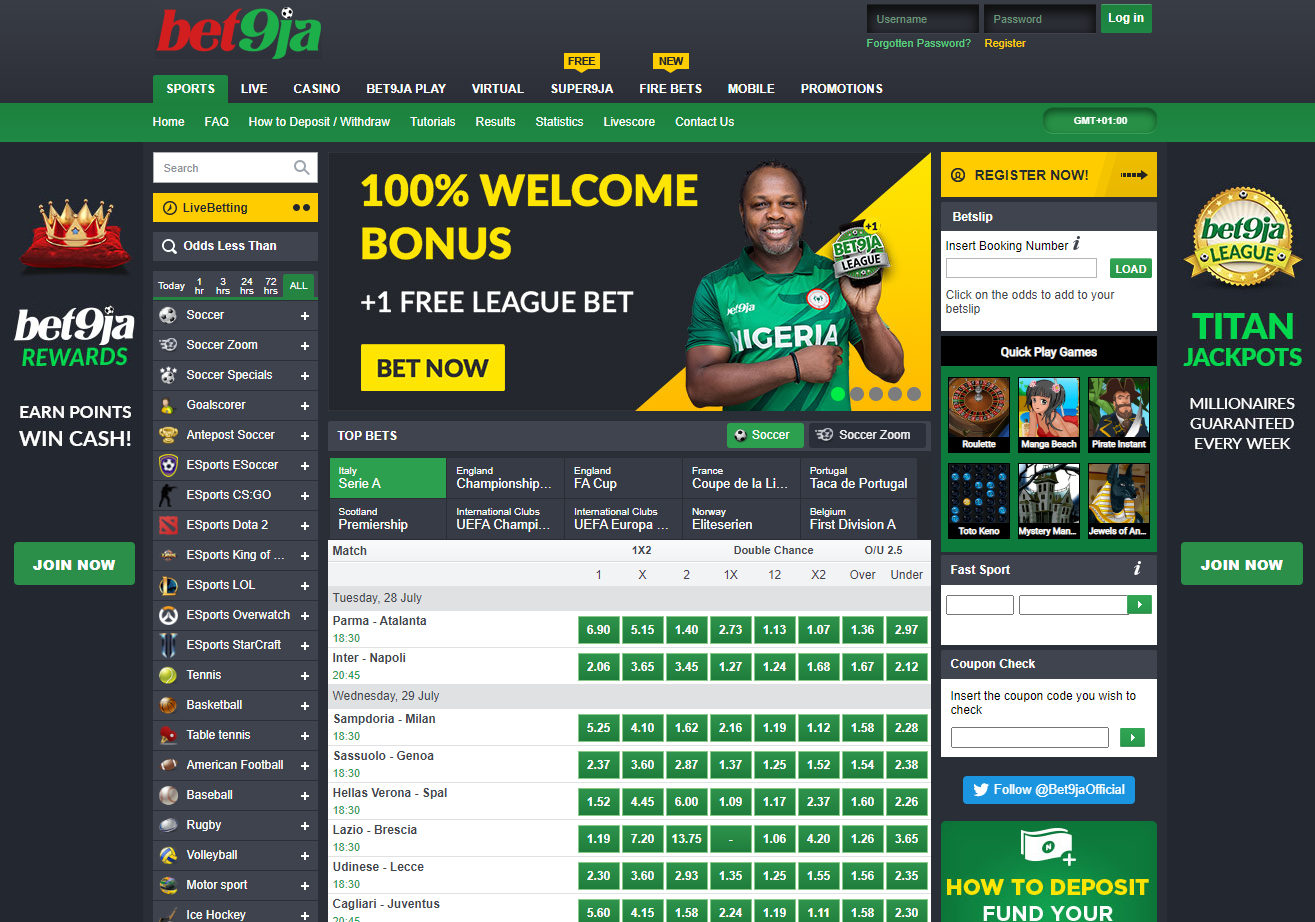 Bet9ja Nigeria - Sport Betting, Premier Organization Chances, Gambling Establishment, Wager